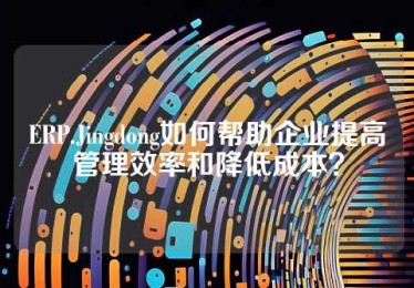 ERP.Jingdong如何帮助企业提高管理效率和降低成本？
