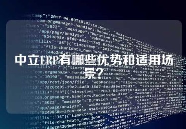 中立ERP有哪些优势和适用场景？