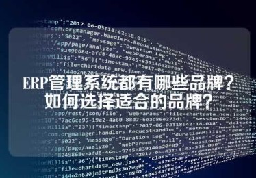 ERP管理系统都有哪些品牌？如何选择适合的品牌？