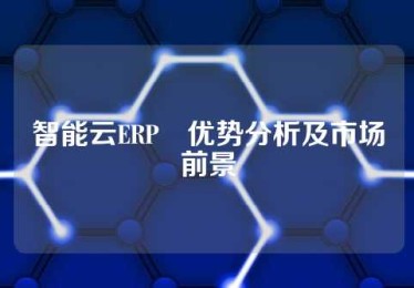 智能云ERP–优势分析及市场前景