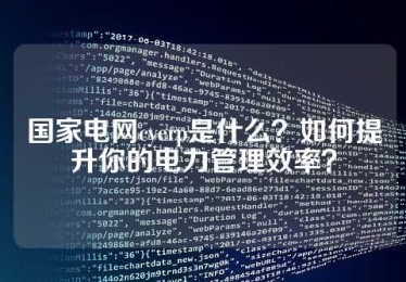 国家电网cyerp是什么？如何提升你的电力管理效率？