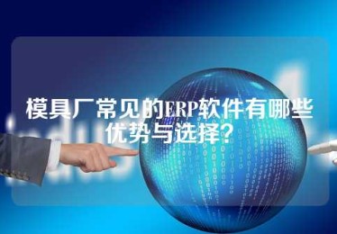 模具厂常见的ERP软件有哪些优势与选择？
