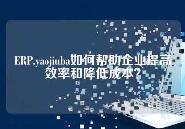 ERP.yaojiuba如何帮助企业提高效率和降低成本？