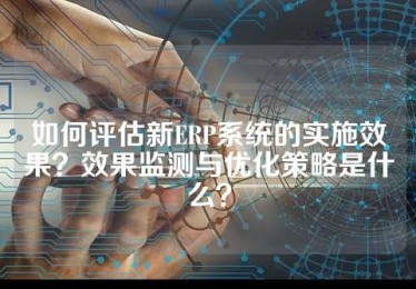 如何评估新ERP系统的实施效果？效果监测与优化策略是什么？