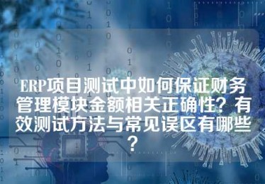 ERP项目测试中如何保证财务管理模块金额相关正确性？有效测试方法与常见误区有哪些？