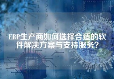 ERP生产商如何选择合适的软件解决方案与支持服务？