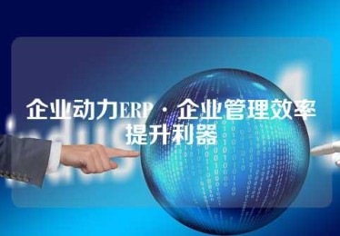 企业动力ERP·企业管理效率提升利器