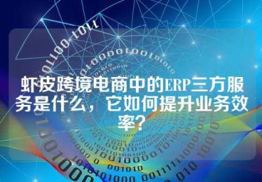 虾皮跨境电商中的ERP三方服务是什么，它如何提升业务效率？