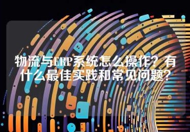 物流与ERP系统怎么操作？有什么最佳实践和常见问题？