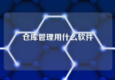 仓库管理用什么软件