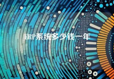 ERP系统多少钱一年