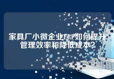 家具厂小微企业ERP如何提升管理效率和降低成本？