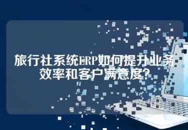 旅行社系统ERP如何提升业务效率和客户满意度？