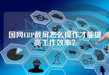 国网ERP截屏怎么操作才能提高工作效率？