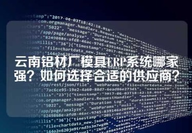 云南铝材厂模具ERP系统哪家强？如何选择合适的供应商？