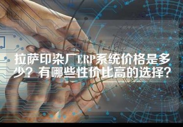 拉萨印染厂ERP系统价格是多少？有哪些性价比高的选择？