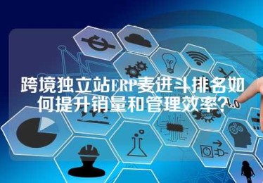 跨境独立站ERP麦进斗排名如何提升销量和管理效率？