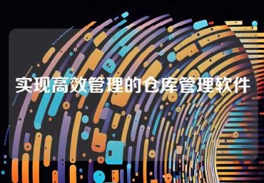 实现高效管理的仓库管理软件