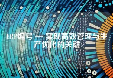 ERP编号 — 实现高效管理与生产优化的关键