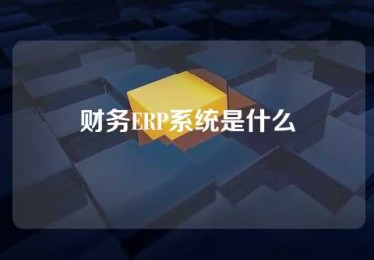 财务ERP系统是什么