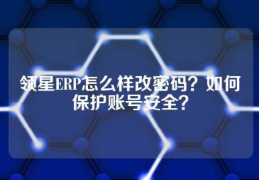 领星ERP怎么样改密码？如何保护账号安全？