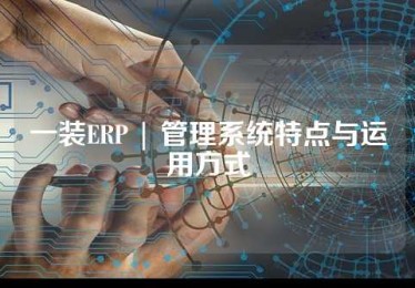 一装ERP | 管理系统特点与运用方式