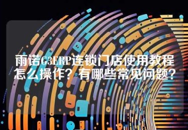 雨诺G3ERP连锁门店使用教程怎么操作？有哪些常见问题？