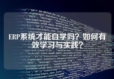 ERP系统才能自学吗？如何有效学习与实践？