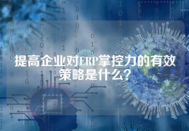 提高企业对ERP掌控力的有效策略是什么？
