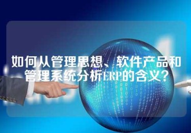 如何从管理思想、软件产品和管理系统分析ERP的含义？