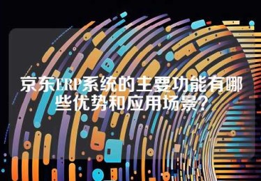 京东ERP系统的主要功能有哪些优势和应用场景？