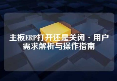 主板ERP打开还是关闭·用户需求解析与操作指南