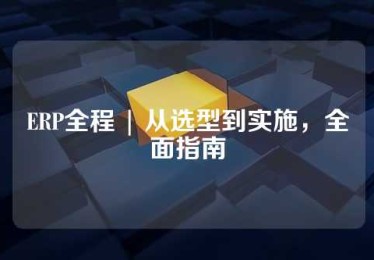 ERP全程 | 从选型到实施，全面指南