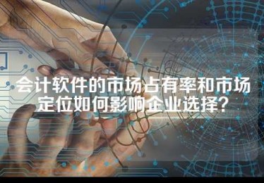 会计软件的市场占有率和市场定位如何影响企业选择？