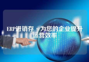 ERP进销存·为您的企业提升运营效率
