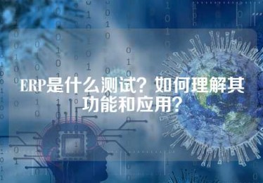 ERP是什么测试？如何理解其功能和应用？