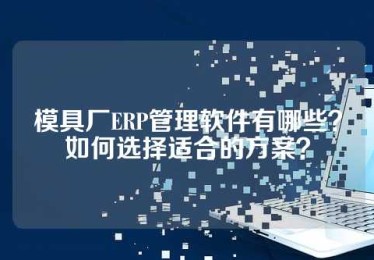 模具厂ERP管理软件有哪些？如何选择适合的方案？