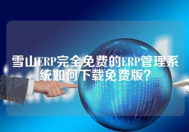 雪山ERP完全免费的ERP管理系统如何下载免费版？