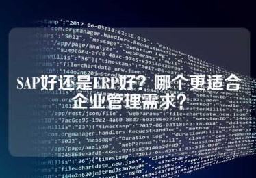 SAP好还是ERP好？哪个更适合企业管理需求？