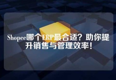 Shopee哪个ERP最合适？助你提升销售与管理效率！