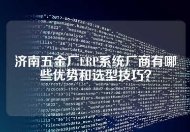 济南五金厂ERP系统厂商有哪些优势和选型技巧？