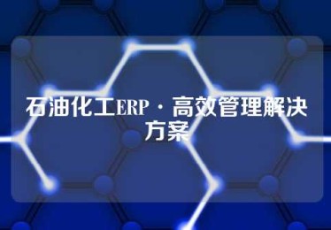 石油化工ERP·高效管理解决方案