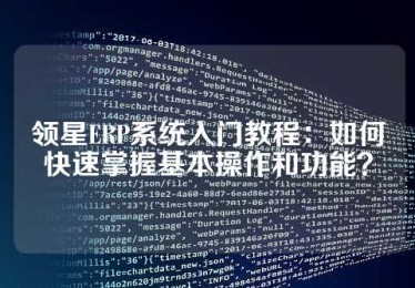 领星ERP系统入门教程：如何快速掌握基本操作和功能？