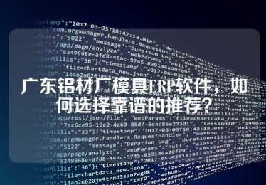广东铝材厂模具ERP软件，如何选择靠谱的推荐？