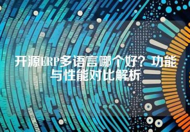 开源ERP多语言哪个好？功能与性能对比解析