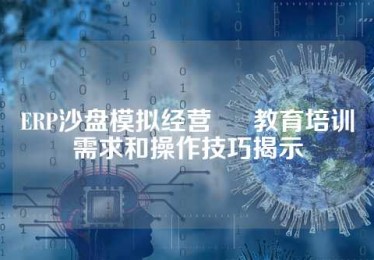 ERP沙盘模拟经营 • 教育培训需求和操作技巧揭示