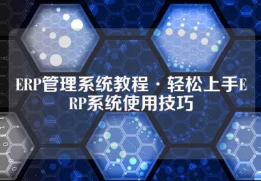 ERP管理系统教程·轻松上手ERP系统使用技巧