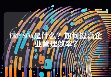ERP SOA是什么？如何提高企业管理效率？