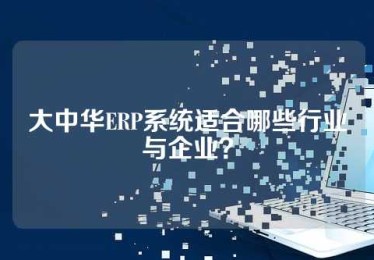 大中华ERP系统适合哪些行业与企业？