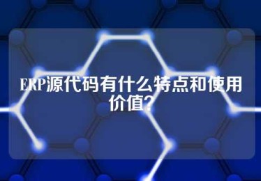 ERP源代码有什么特点和使用价值？